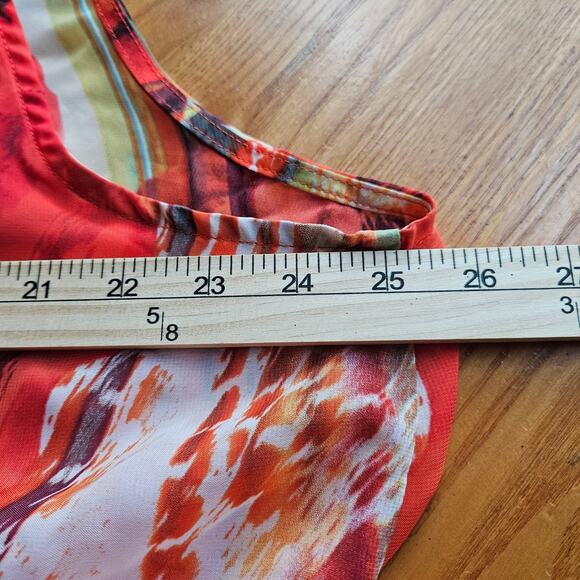 Susan Graver Womens Boho Artsy Floral Long Kimono Cover-Up Cardigan Top Size 2X - Picture 9 of 10